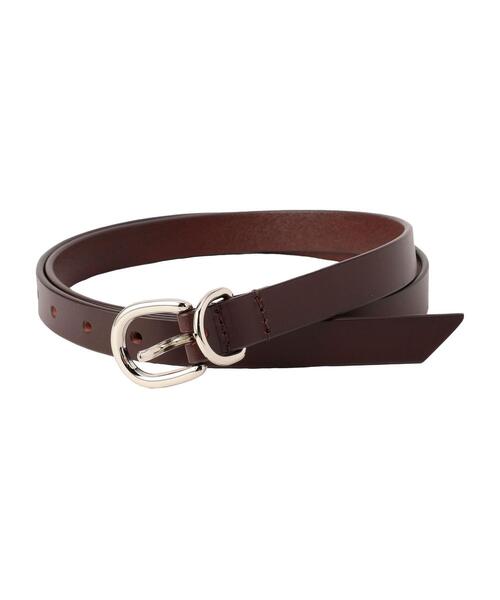 coen（コーエン）の「レザーナローベルト（ベルト・メンズ・ブラック/ダークブラウン/ブラウン・FREE）」の6枚目の写真