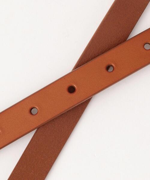 coen（コーエン）の「レザーナローベルト（ベルト・メンズ・ブラック/ダークブラウン/ブラウン・FREE）」の9枚目の写真