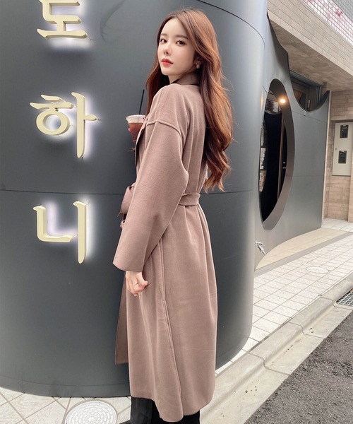 Mayree(メイリー)の「【Mayree】スリットロングガウンコート 2021AW(チェスターコート・レディース・ブラック/モカ/アイボリー・FREE)」の13枚目の写真