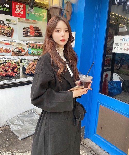 Mayree(メイリー)の「【Mayree】スリットロングガウンコート 2021AW(チェスターコート・レディース・ブラック/モカ/アイボリー・FREE)」の17枚目の写真