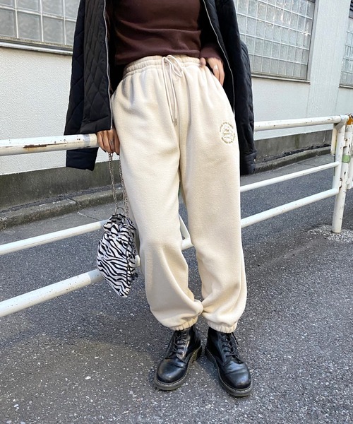 WHO'S WHO gallery（フーズフーギャラリー）の「【KOOKY'N/クーキー】BRONXフリースパンツ（その他パンツ・メンズ・ブラック/ネイビー/グレー/グリーン/クリーム/マスタード・FREE）」の3枚目の写真