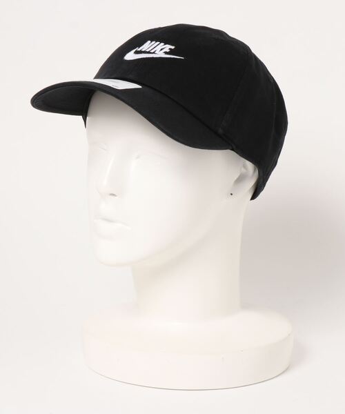 NIKE（ナイキ）の「＜ZOZO限定＞【NIKE】UNISEXウォッシュドキャップ（キャップ・レディース・ブラック・FREE）」の2枚目の写真