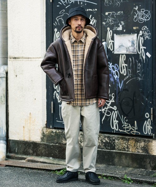 CHEVRE（シェーブル）の「『別注』CHEVRE×Sonny Label　MilitaryBranketダッフル（ダッフルコート・メンズ・ブラック/ブラウン・40/42）」の14枚目の写真