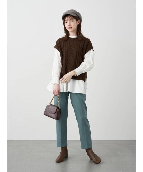 earth music&ecology（アースミュージックアンドエコロジー）の「チェックマリンキャップ＊（キャップ・レディース・その他12/ブラウン系その他4・FREE）」の19枚目の写真