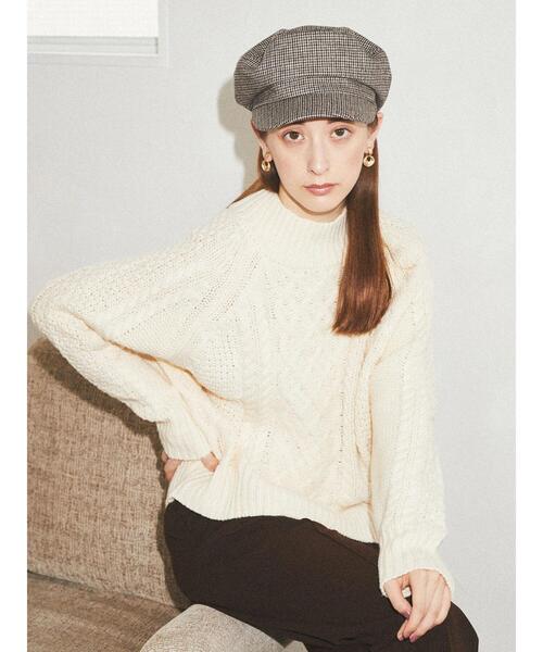 earth music&ecology（アースミュージックアンドエコロジー）の「チェックマリンキャップ＊（キャップ・レディース・その他12/ブラウン系その他4・FREE）」の15枚目の写真