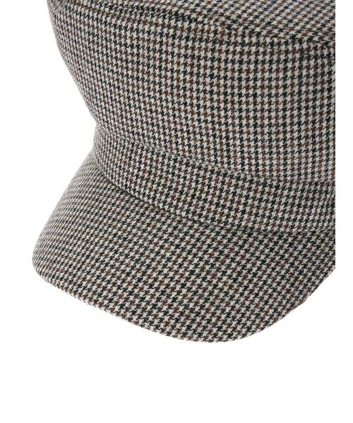 earth music&ecology（アースミュージックアンドエコロジー）の「チェックマリンキャップ＊（キャップ・レディース・その他12/ブラウン系その他4・FREE）」の9枚目の写真