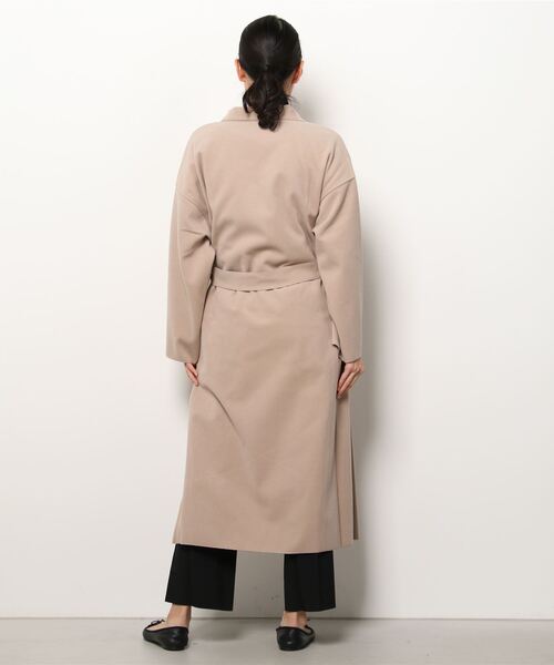 WEGO（ウィゴー）の「WEGO/【ZOZOTOWN＆一部店限定】テーラードフェイクウールコート（ステンカラーコート・レディース・アイボリー/ベージュ/ブルー・FREE）」の4枚目の写真