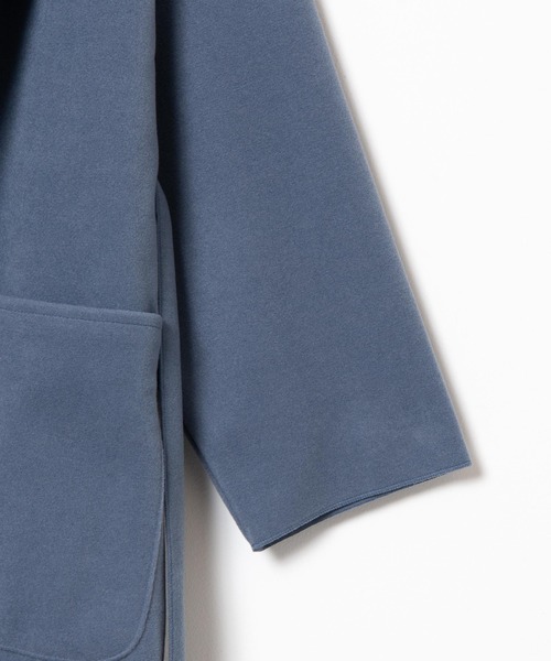 WEGO（ウィゴー）の「WEGO/【ZOZOTOWN＆一部店限定】テーラードフェイクウールコート（ステンカラーコート・レディース・アイボリー/ベージュ/ブルー・FREE）」の9枚目の写真