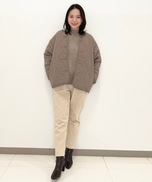 SHOO・LA・RUE(シューラルー)の「◆【M-3L】中綿キルトブルゾン(その他アウター・レディース・ブラック/カーキ/サンドベージュ・02/03/04/05)」の16枚目の写真