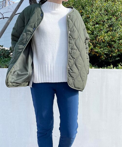 SHOO・LA・RUE(シューラルー)の「◆【M-3L】中綿キルトブルゾン(その他アウター・レディース・ブラック/カーキ/サンドベージュ・02/03/04/05)」の19枚目の写真