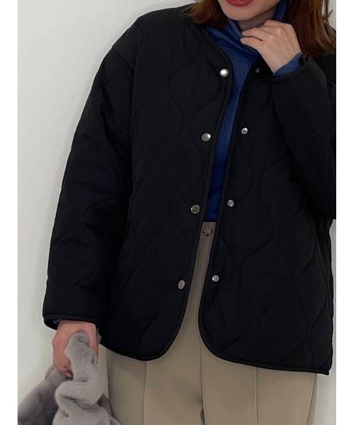 SHOO・LA・RUE(シューラルー)の「◆【M-3L】中綿キルトブルゾン(その他アウター・レディース・ブラック/カーキ/サンドベージュ・02/03/04/05)」の22枚目の写真