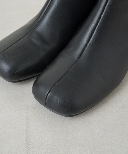 Kastane（カスタネ）の「丸ヒールミドルブーツ（ブーツ・レディース・ブラック/ブラウン・38/39/37）」の11枚目の写真