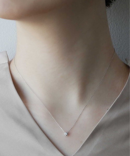 VENDOME AOYAMA（ヴァンドーム青山）の「K10ホワイトゴールド ダイヤモンドネックレス（ネックレス・レディース・ホワイトゴールド・40cm）」の7枚目の写真
