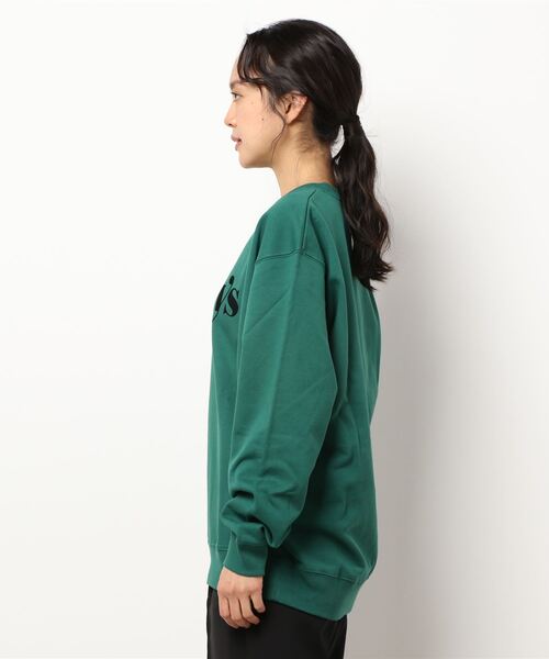 BONbazaar（ボンバザール）の「フロッキープリントスウェット（スウェット・レディース・ライトグレー/ダークグリーン/ピンク・FREE）」の5枚目の写真