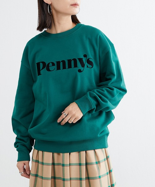 BONbazaar（ボンバザール）の「フロッキープリントスウェット（スウェット・レディース・ライトグレー/ダークグリーン/ピンク・FREE）」の21枚目の写真