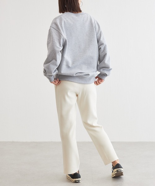 BONbazaar（ボンバザール）の「フロッキープリントスウェット（スウェット・レディース・ライトグレー/ダークグリーン/ピンク・FREE）」の10枚目の写真