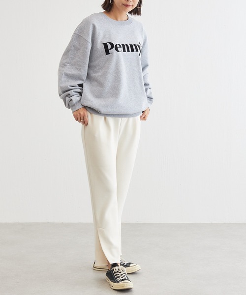 BONbazaar（ボンバザール）の「フロッキープリントスウェット（スウェット・レディース・ライトグレー/ダークグリーン/ピンク・FREE）」の12枚目の写真