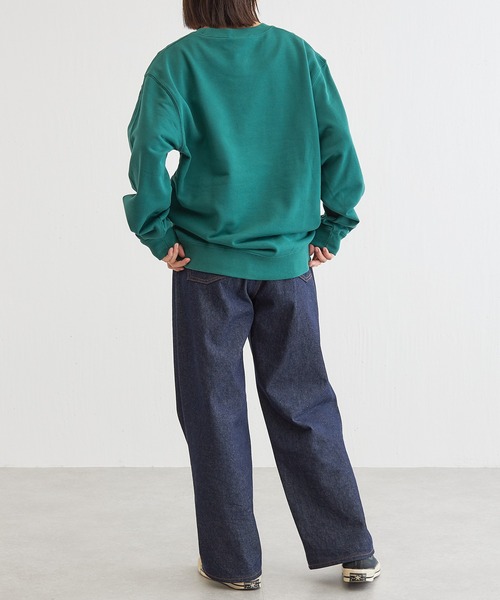 BONbazaar（ボンバザール）の「フロッキープリントスウェット（スウェット・レディース・ライトグレー/ダークグリーン/ピンク・FREE）」の17枚目の写真