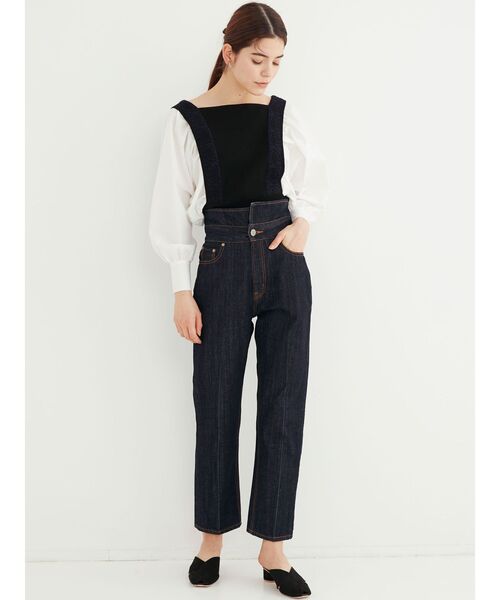 LAGUNAMOON（ラグナムーン）の「フェイクスエードクロスミュール（サンダル・レディース・ブラック/ベージュ・SMALL/MEDIUM）」の5枚目の写真