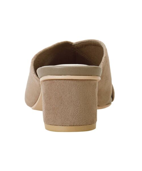 LAGUNAMOON（ラグナムーン）の「フェイクスエードクロスミュール（サンダル・レディース・ブラック/ベージュ・SMALL/MEDIUM）」の13枚目の写真