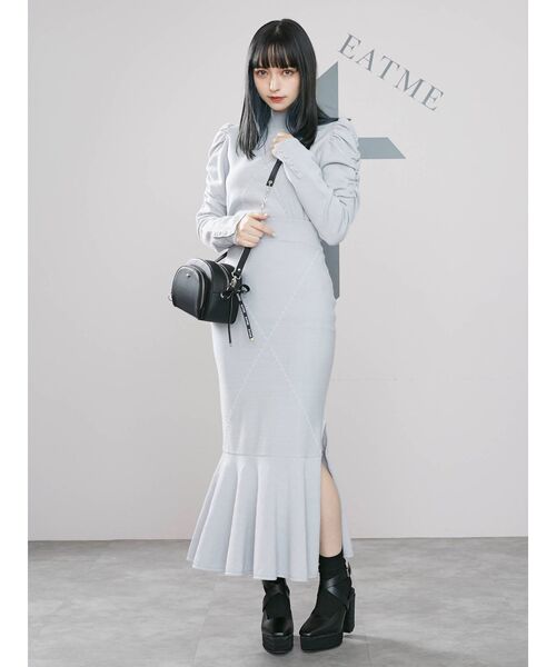 EATME（イートミー）の「ロゴリボン付きショルダーバッグ（ショルダーバッグ・レディース・ブラック/ベージュ・FREE）」の13枚目の写真