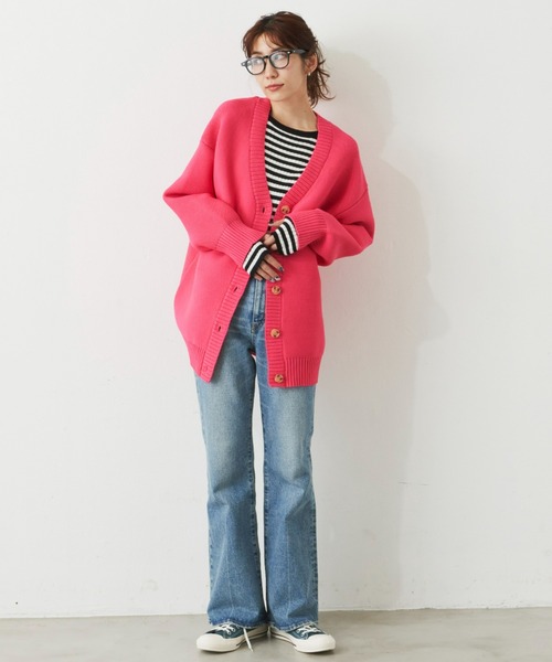 Auntie Rosa Holiday（アンティローザホリデー）の「カラークルーリブニットプルオーバー（ニット/セーター・レディース・ライトグリーン/ブラック/ブルー/ピンク・FREE）」の18枚目の写真