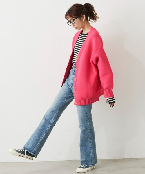 Auntie Rosa Holiday（アンティローザホリデー）の「カラークルーリブニットプルオーバー（ニット/セーター・レディース・ライトグリーン/ブラック/ブルー/ピンク・FREE）」の19枚目の写真