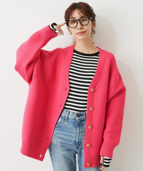 Auntie Rosa Holiday（アンティローザホリデー）の「カラークルーリブニットプルオーバー（ニット/セーター・レディース・ライトグリーン/ブラック/ブルー/ピンク・FREE）」の14枚目の写真