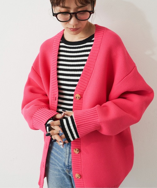 Auntie Rosa Holiday（アンティローザホリデー）の「カラークルーリブニットプルオーバー（ニット/セーター・レディース・ライトグリーン/ブラック/ブルー/ピンク・FREE）」の15枚目の写真