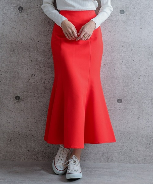 clear(クリア)の「ストレッチマーメイドスカート(スカート・レディース・ブラック/ピンク/オレンジ/ブルー/ライトグリーン/アイボリー/グリーン/ブラウン/ライトピンク/サックスブルー・S/M)」の10枚目の写真