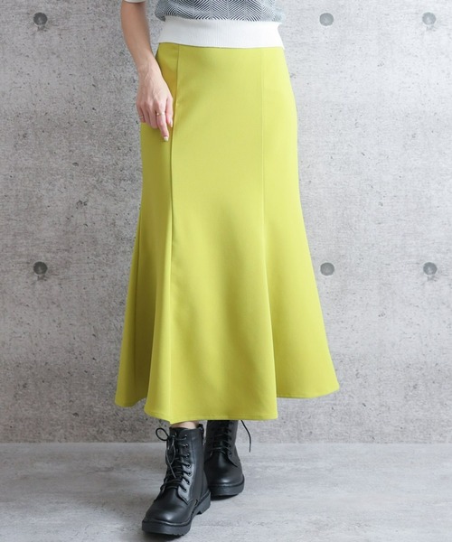 clear(クリア)の「ストレッチマーメイドスカート(スカート・レディース・ブラック/ピンク/オレンジ/ブルー/ライトグリーン/アイボリー/グリーン/ブラウン/ライトピンク/サックスブルー・S/M)」の6枚目の写真