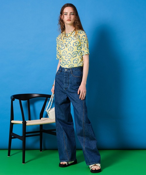 Wide Straight Denim Pants/ワイドストレートデニムパンツ【MAISON