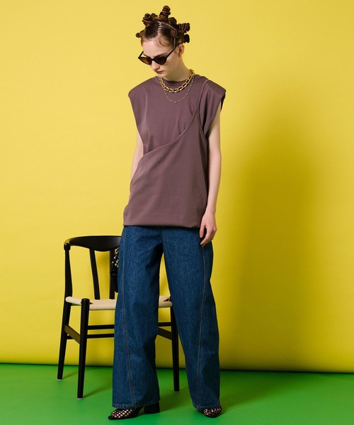 Wide Straight Denim Pants/ワイドストレートデニムパンツ【MAISON