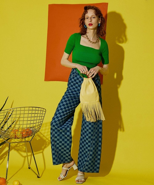 MAISON SPECIAL(メゾンスペシャル)の「Wide Straight Denim Pants/ワイドストレートデニムパンツ【MAISON SPECIAL/メゾンスペシャル】■セットアップ対応■(デニムパンツ・レディース・ブルー/マルチ・38/36)」の22枚目の写真