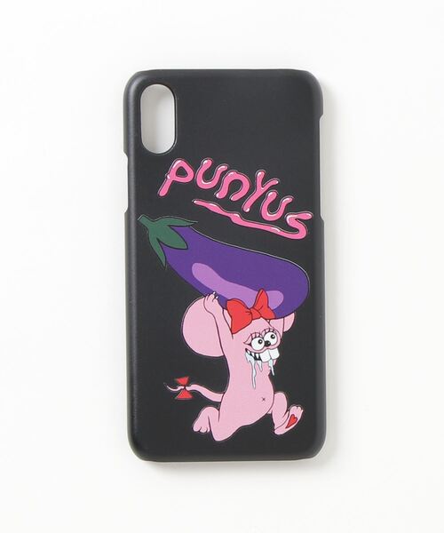PUNYUS（プニュズ）の「いただきマウスiPhoneXケース（スマホケース/カバー・レディース・ブラック/ホワイト・FREE）」の2枚目の写真