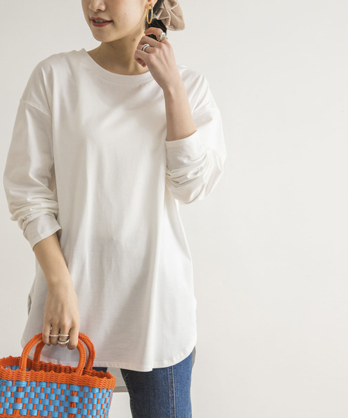 URBAN RESEARCH（アーバンリサーチ）の「ヨーク切り替えロングTシャツ（Tシャツ/カットソー・レディース・オフホワイト・FREE）」の10枚目の写真