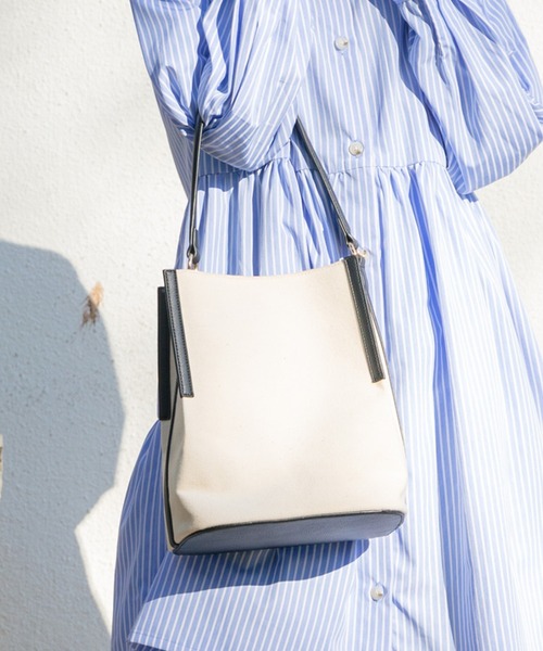 Cheek（チーク）の「キャンバスコンビバッグ（ハンドバッグ・レディース・ブラック/キャメル・FREE）」の9枚目の写真