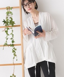 OMNES | リネンコットンボイルミドルジレカーディガン(カーディガン/ボレロ)