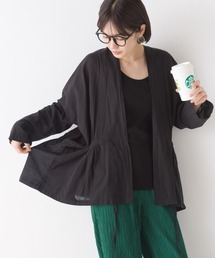 OMNES | リネンコットンボイルミドルジレカーディガン(カーディガン/ボレロ)