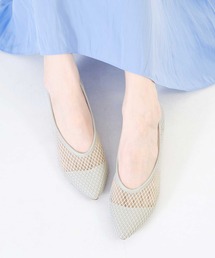 ポインテッドトゥチュールパンプス/22103