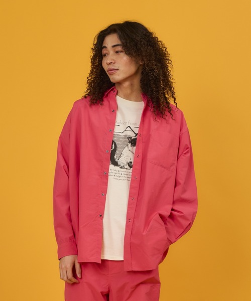 BURLAP OUTFITTER（バーラップアウトフィッター）の「L/S B.B. SHIRT SOLID  / ロングスリーブBB シャツ ソリッド（シャツ/ブラウス・メンズ・ブラック/オフホワイト/ダークグレー/サンドベージュ/オリーブドラブ/ブラウン/ブルー系その他/ベージュ系その他2/ブルー/ダークネイビー/グリーン系その他/クリーム/グレイッシュブルー/グレー系その他/ピンク系その他/ブラウン系2/ブルー系3/ピンク系3・SMALL/MEDIUM/LARGE/X-LARGE）」の18枚目の写真