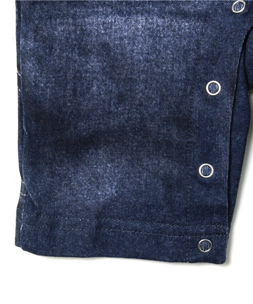 B:MING by BEAMS（ビーミングバイビームス）の「PEANUTS｜B:MING / ロンパース15SS（ロンパース・キッズ・インディゴブルー・70/80）」の6枚目の写真