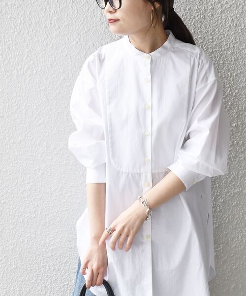 SHIPS(シップス)の「〈手洗い可能〉SOMELOS ソリッドビブヨークシャツ◇(シャツ/ブラウス・レディース・ホワイト/ピンク・36/38)」の19枚目の写真