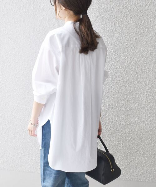 SHIPS(シップス)の「〈手洗い可能〉SOMELOS ソリッドビブヨークシャツ◇(シャツ/ブラウス・レディース・ホワイト/ピンク・36/38)」の12枚目の写真