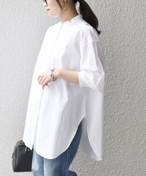 SHIPS(シップス)の「〈手洗い可能〉SOMELOS ソリッドビブヨークシャツ◇(シャツ/ブラウス・レディース・ホワイト/ピンク・36/38)」の15枚目の写真