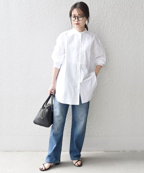 SHIPS(シップス)の「〈手洗い可能〉SOMELOS ソリッドビブヨークシャツ◇(シャツ/ブラウス・レディース・ホワイト/ピンク・36/38)」の17枚目の写真