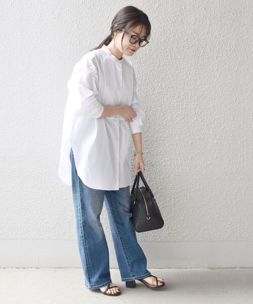 SHIPS(シップス)の「〈手洗い可能〉SOMELOS ソリッドビブヨークシャツ◇(シャツ/ブラウス・レディース・ホワイト/ピンク・36/38)」の13枚目の写真