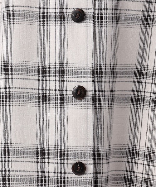 LAISSE PASSE(レッセパッセ)の「チェックフレアーシャツワンピース(シャツワンピース・レディース・ブラック・SMALL/MEDIUM)」の11枚目の写真