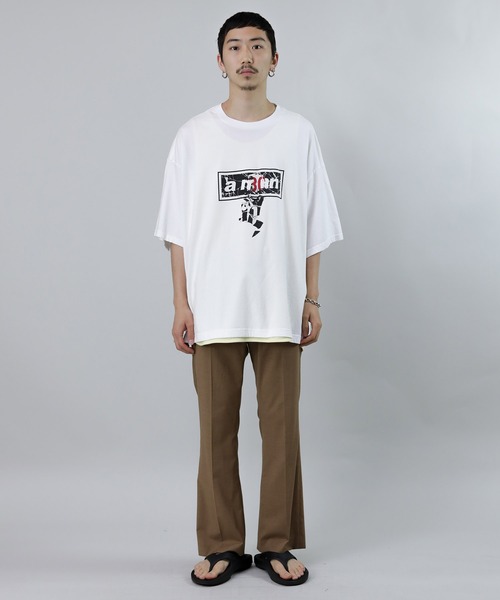 Iroquois（イロコイ）の「A MAN A BOY BIG T（Tシャツ/カットソー・メンズ・ブラック/ホワイト・1/2/3）」の5枚目の写真