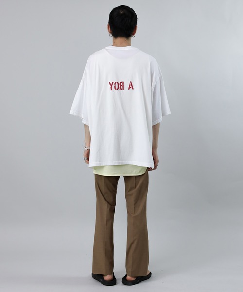 Iroquois（イロコイ）の「A MAN A BOY BIG T（Tシャツ/カットソー・メンズ・ブラック/ホワイト・1/2/3）」の6枚目の写真
